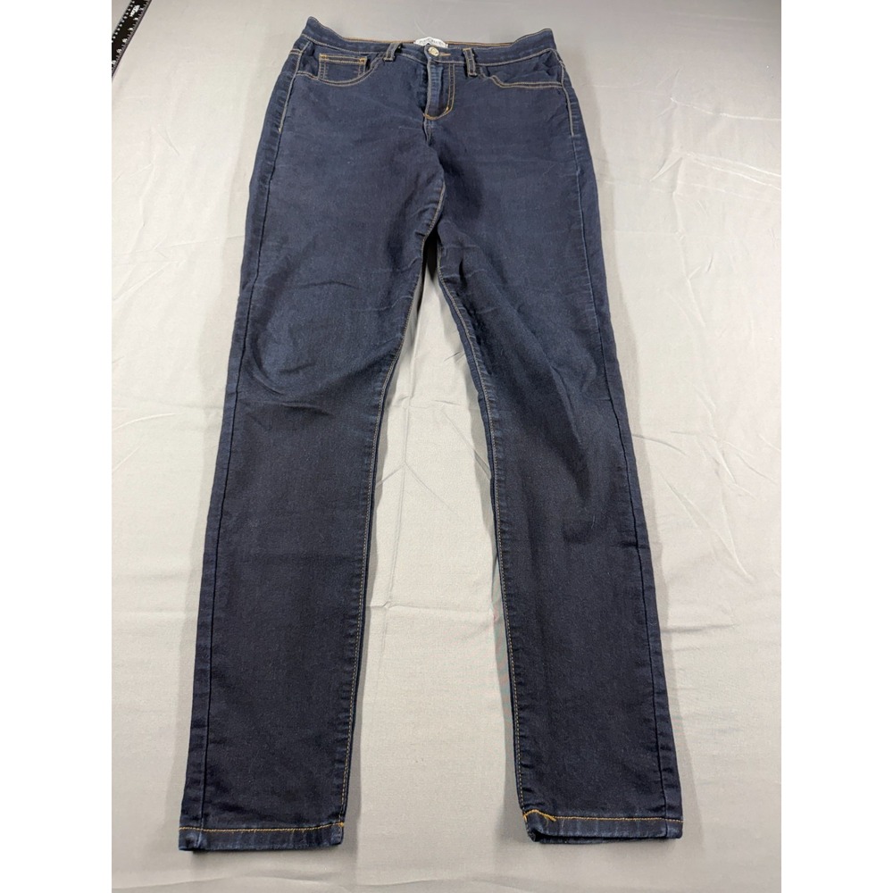 Judy Blue Jeans Womens 7/28 Dark Wash Skinny Stretch Denim Made USA Style 8190